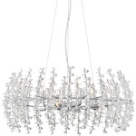 Valla Pendant - Polished Chrome / Clear