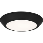 Verge Flush Mount Ceiling Light - Earth Black / White