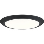 Verge Flush Mount Ceiling Light - Earth Black / White