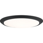 Verge Flush Mount Ceiling Light - Earth Black / White