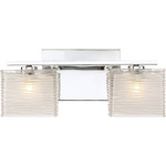 Westcap Bathroom Vanity Light - Polished Chrome / Frosted