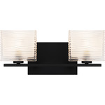 Westcap Bathroom Vanity Light - Matte Black / Frosted