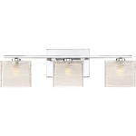 Westcap Bathroom Vanity Light - Polished Chrome / Frosted