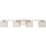 Westcap Bathroom Vanity Light - Brushed Nickel / Frosted