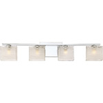 Westcap Bathroom Vanity Light - Polished Chrome / Frosted