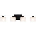 Westcap Bathroom Vanity Light - Matte Black / Frosted