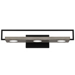 Winnett Bathroom Vanity Light - Matte Black / Natural