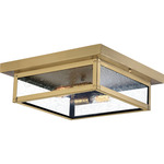 Westover Ceiling Light - Antique Brass / Clear Seedy / Clear Seedy