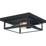 Westover Ceiling Light - Earth Black / Clear Beveled / Clear Beveled