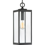 Westover Pendant - Earth Black / Clear Beveled / Clear Beveled