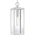 Westover Outdoor Pendant - Stainless Steel / Clear Beveled / Clear Beveled