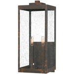 Westover Outdoor Wall Light - Industrial Bronze / Clear Seedy