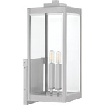 Westover Outdoor Wall Light - Stainless Steel / Clear Beveled