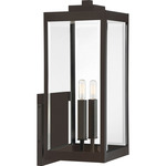 Westover Outdoor Wall Light - Western Bronze / Clear Beveled