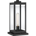 Westover Outdoor Pier Light - Earth Black / Clear Beveled