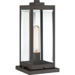 Westover Outdoor Pier Light - Western Bronze / Clear Beveled