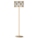 Quary Floor Lamp - Alder Wood / Silver / Gold Squares