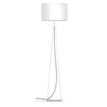Tower Floor Lamp - White / Linen White