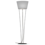 Nelson Floor Lamp - Black / Linen Grey