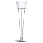 Nelson Floor Lamp - Black / Linen White