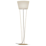 Nelson Floor Lamp - Brass / Linen Oatmeal