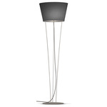 Nelson Floor Lamp - Silver / Linen Black