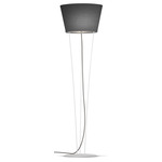 Nelson Floor Lamp - White / Linen Black