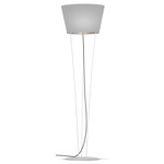 Nelson Floor Lamp - White / Linen Grey
