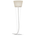 Nelson Floor Lamp - White / Linen Oatmeal