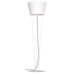 Nelson Floor Lamp - White / Linen White