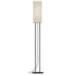 Ling Floor Lamp - Black / Linen Oatmeal