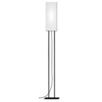 Ling Floor Lamp - Black / Linen White