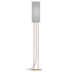Ling Floor Lamp - Brass / Linen Grey