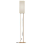 Ling Floor Lamp - Brass / Linen Oatmeal