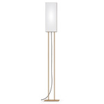 Ling Floor Lamp - Brass / Linen White