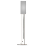 Ling Floor Lamp - Silver / Linen Grey
