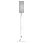 Ling Floor Lamp - White / Linen Grey