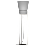 Luke Floor Lamp - Black / Linen Grey