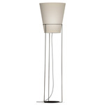 Luke Floor Lamp - Black / Linen Oatmeal