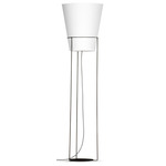 Luke Floor Lamp - Black / Linen White