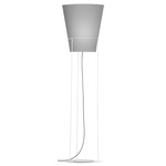 Luke Floor Lamp - White / Linen Grey