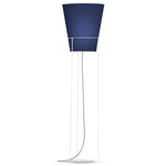 Luke Floor Lamp - White / Linen Navy