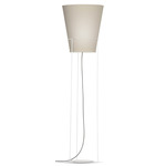 Luke Floor Lamp - White / Linen Oatmeal