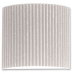 Abigail Acoustic Wall Sconce - Brushed Nickel / White