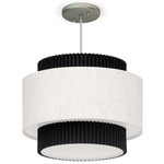 Spencer Acoustic Pendant - Brushed Nickel / Black