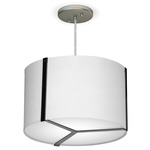 Jordan Pendant - Black / Linen White
