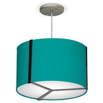 Jordan Pendant - Black / Silk Turquoise