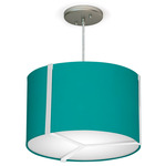 Jordan Pendant - White / Silk Turquoise