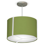 Jordan Pendant - White / Silk Verde