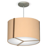 Jordan Pendant - Brass / Silk Champagne